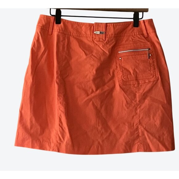 Jamie Sadock Women's Size 10 Coral Pink Lined Cargo Golf Skort Waist 31" - Picture 4 of 9